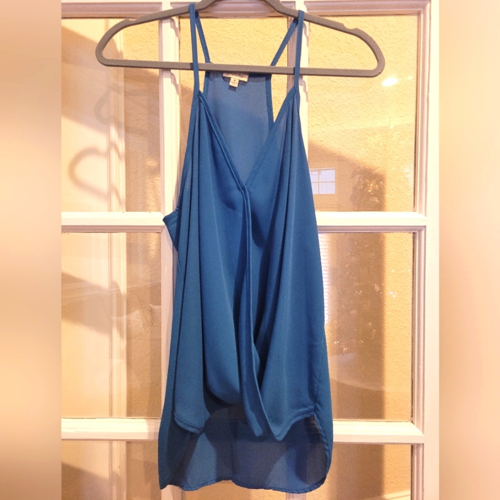 Super cute and sexy blue spaghetti strap top